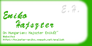 eniko hajszter business card